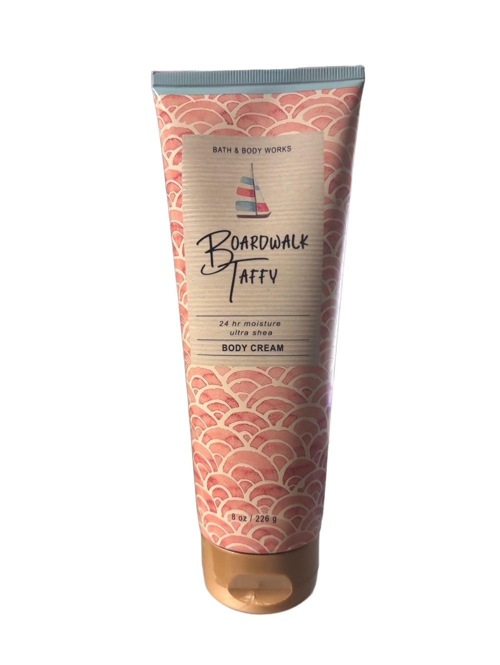Bath & Body Works Boardwalk Taffy Ultimate Hydration Body Cream 8oz Vanilla NEW